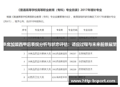B席加盟西甲后表现分析与状态评估：适应过程与未来前景展望